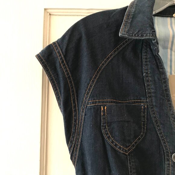 Anthropologie | Maeve Traced Denim Dress - Picture 4 of 14